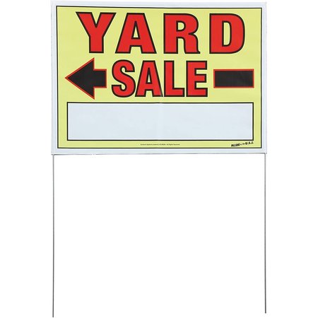 SUNBURST SYSTEMS Sign Yard Sale 22 in x 32 in with Bracket 3935